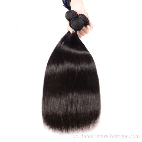 High Quality 100 Natural Hair Weft Virgin Brazilian Hair Weave Silky Straight Hair Bundles 10 to 40 Inch Wholesale Deal Weaving